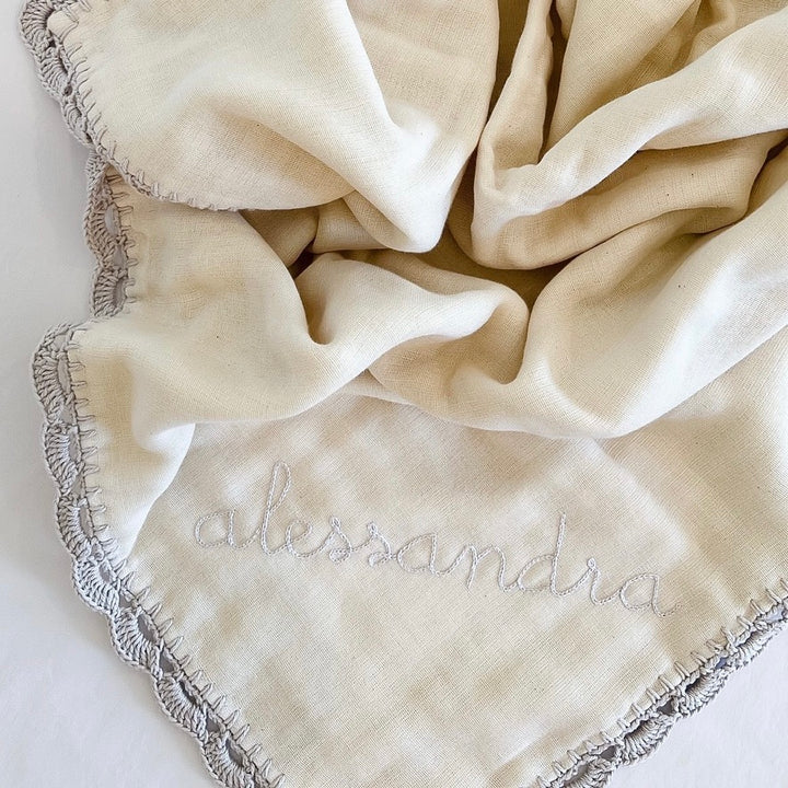 crochet trim blanket