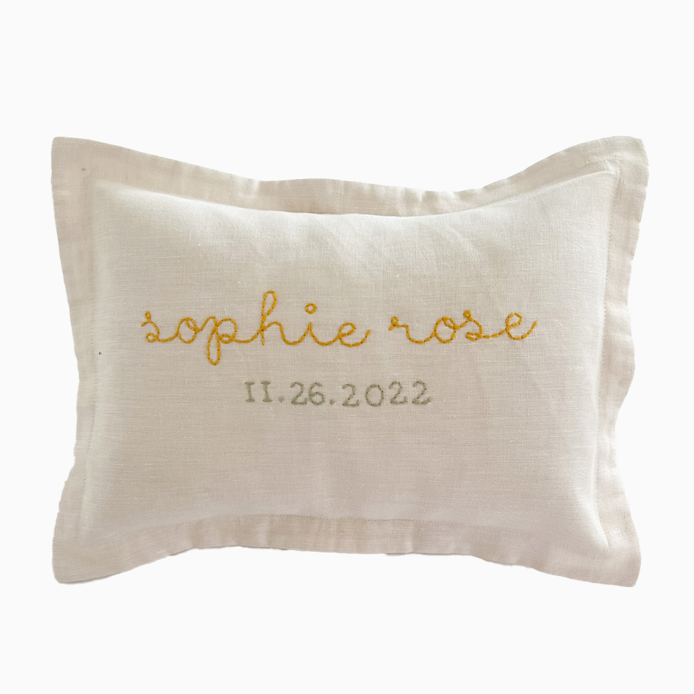 mini cushion in organic hemp | oat