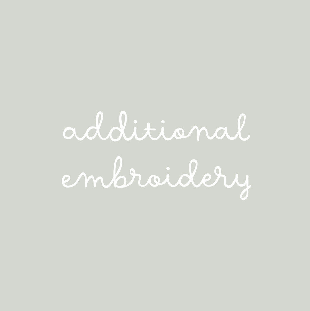 additional embroidery