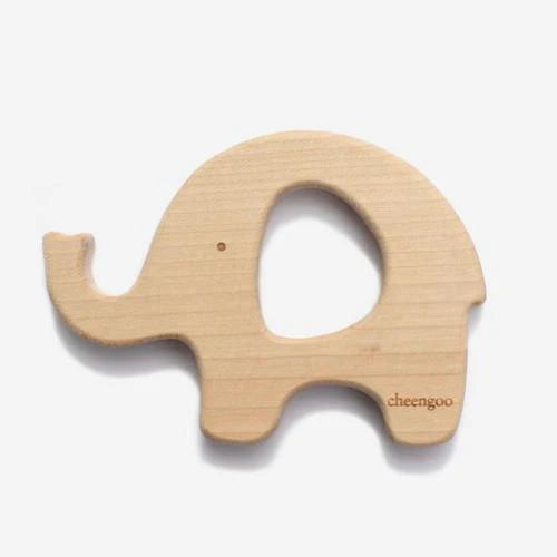 elephant wooden teether