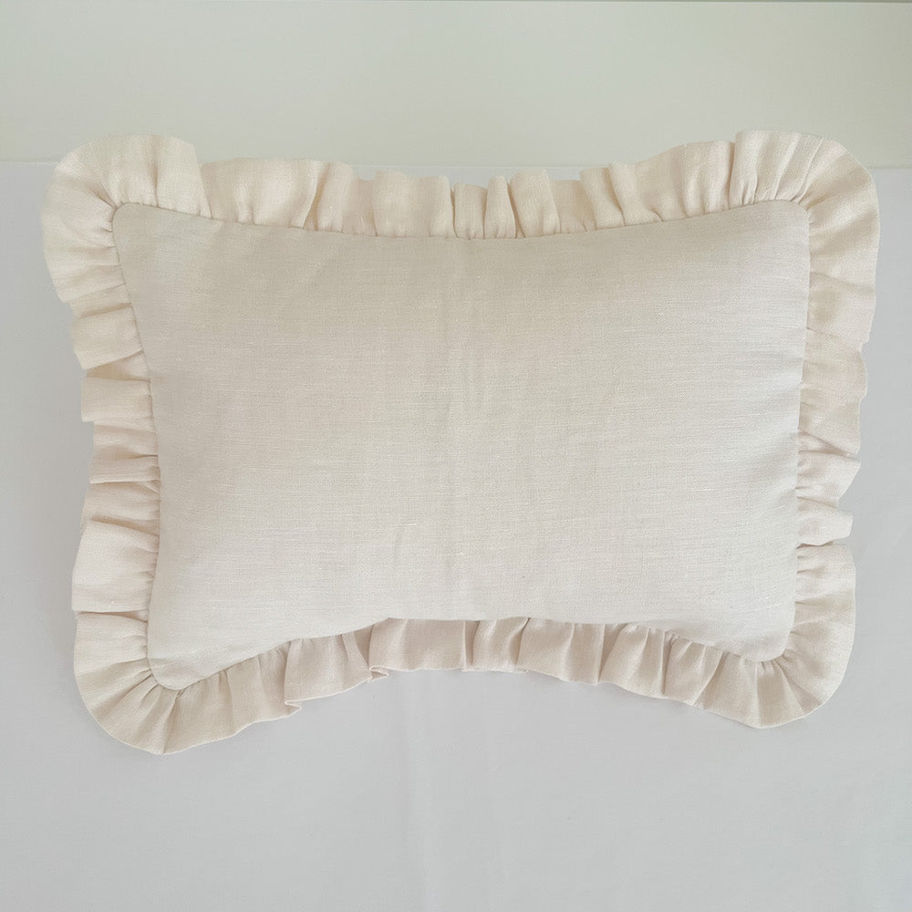mini cushion in organic hemp | oat